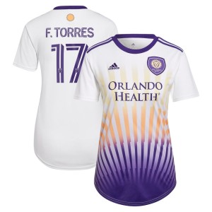 Facundo Torres Orlando City SC adidas Women's 2022 The Sunshine Kit Replica Player Jersey - White