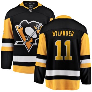 Alex Nylander Pittsburgh Penguins Fanatics Branded Home Breakaway Jersey - Black