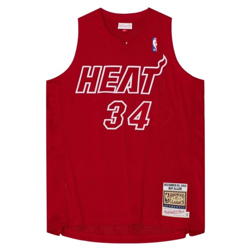Authentic Christmas Day Ray Allen Miami Heat 2012-13 Jersey
