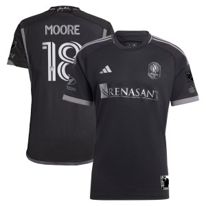 Shaq Moore Nashville SC adidas 2023 Man In Black Kit Authentic Player Jersey - Black