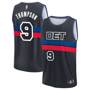 Ausar Thompson  Detroit Pistons Fanatics Branded Fast Break Jersey - Charcoal - Statement Edition