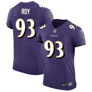 Bravvion Roy Baltimore Ravens Nike Speed Machine Elite Jersey - Purple