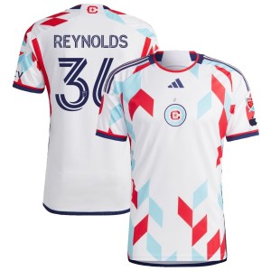 Justin Reynolds Chicago Fire adidas 2023 A Kit For All Authentic Jersey - White