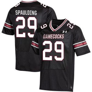 David Spaulding South Carolina Gamecocks Under Armour NIL Replica Football Jersey - Black