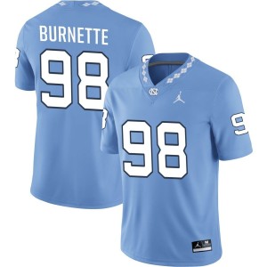 Noah Burnette North Carolina Tar Heels Jordan Brand NIL Replica Football Jersey - Carolina Blue