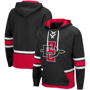 San Diego State Aztecs Colosseum Lace Up 3.0 Pullover Hoodie - Black