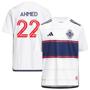 Ali Ahmed Vancouver Whitecaps FC adidas Youth 2023 Bloodlines Replica Jersey - White