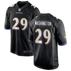 Ar'Darius Washington Baltimore Ravens Nike Youth Game Jersey - Black