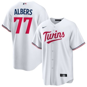 Andrew Albers Minnesota Twins Nike Youth Home Replica Jersey - White