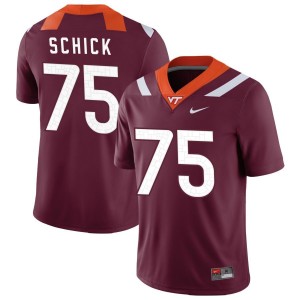 Bob Schick Virginia Tech Hokies Nike NIL Replica Football Jersey - Maroon
