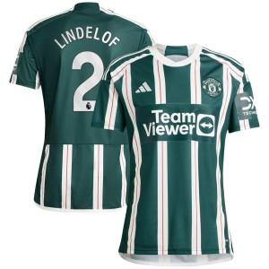 Victor Lindelof Manchester United adidas 2023/24 Away Replica Player Jersey - Green