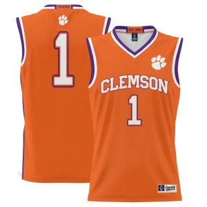 #1 Clemson Tigers ProSphere Youth Basketball Jersey - Orange