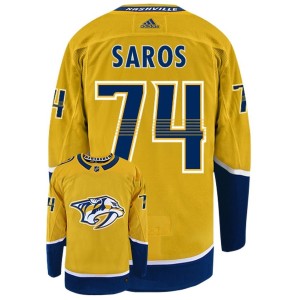Juuse Saros Nashville Predators Adidas Primegreen Authentic NHL Hockey Jersey