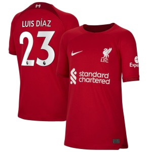 Luis Diaz Liverpool Nike Youth 2022/23 Home Breathe Stadium Replica Player Jersey - Red