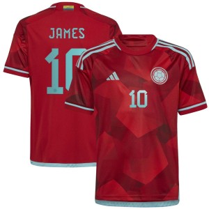James Rodriguez Colombia National Team adidas Youth 2022/23 Away Replica Player Jersey - Red