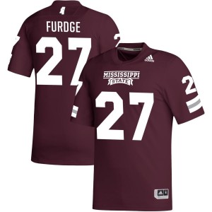 Esaias Furdge Mississippi State Bulldogs adidas NIL Replica Football Jersey - Maroon