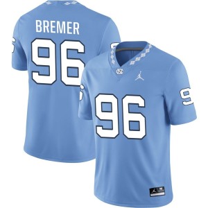 Damon Bremer North Carolina Tar Heels Jordan Brand NIL Replica Football Jersey - Carolina Blue