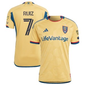 Pablo Ruiz Real Salt Lake adidas 2023 The Beehive State Kit Authentic Jersey - Gold