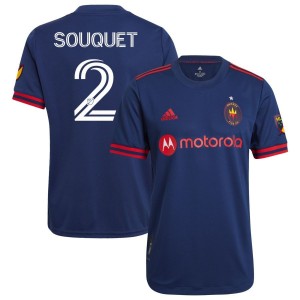 Arnaud Souquet Chicago Fire adidas 2021 Primary Authentic Jersey - Navy