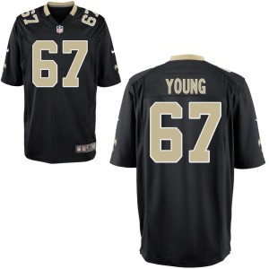 Landon Young New Orleans Saints Nike Youth Game Jersey - Black
