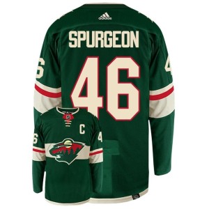Jared Spurgeon Minnesota Wild Adidas Primegreen Authentic NHL Hockey Jersey