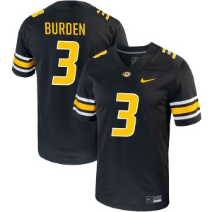Luther Burden Missouri Tigers Nike NIL Replica Football Jersey - Black
