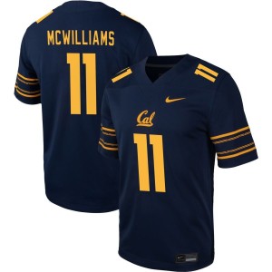 Tyson McWilliams  Cal Bears Nike NIL Football Game Jersey - Navy
