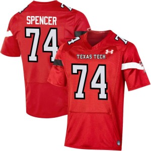 Cole Spencer Texas Tech Red Raiders Under Armour NIL Replica Football Jersey - Red