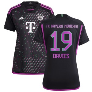 Alphonso Davies Bayern Munich adidas Women's 2023/24 Away Replica Player Jersey - Black
