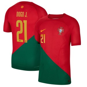 Diogo Jota Portugal National Team Nike 2022/23 Home Vapor Match Authentic Player Jersey - Red
