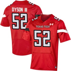 Harvey Dyson III Texas Tech Red Raiders Under Armour NIL Replica Football Jersey - Red