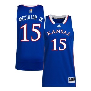 Kevin McCullar Jr Kansas Jayhawks adidas Unisex NIL Men's Basketball Jersey - Royal