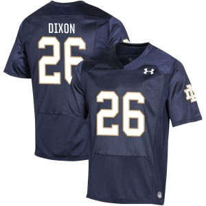 Chase Dixon Notre Dame Fighting Irish Under Armour NIL Replica Football Jersey - Navy