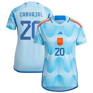 Daniel Carvajal Spain National Team adidas Women's 2022/23 Away Replica Jersey - Blue
