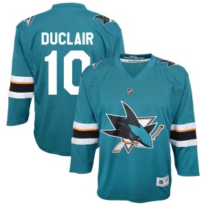 Anthony Duclair San Jose Sharks Youth 2021/22 Home Replica Jersey - Teal
