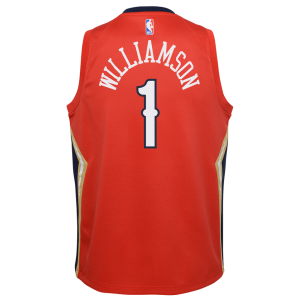 Boys' Grade School Williamson Zion Jordan Pelicans Statement Swingman Jersey - Red