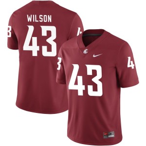 Ben Wilson Washington State Cougars Nike NIL Replica Football Jersey - Crimson