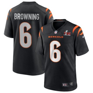 Jake Browning Cincinnati Bengals Nike Super Bowl LVI Game Jersey - Black