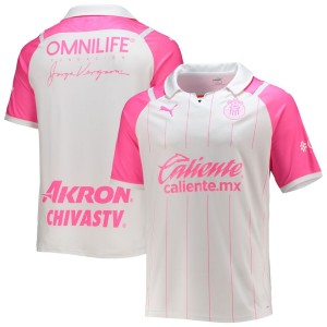 Chivas Puma 2021/22 Breast Cancer Awareness Authentic Jersey - White/Pink