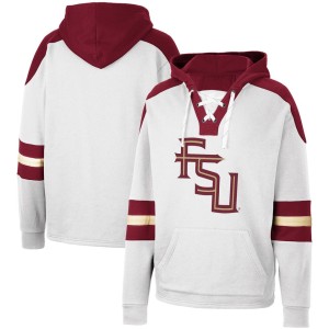 Florida State Seminoles Colosseum Lace-Up 4.0 Pullover Hoodie - White