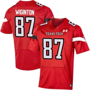 Haydon Wiginton Texas Tech Red Raiders Under Armour NIL Replica Football Jersey - Red