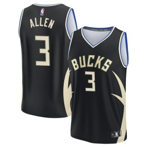 Grayson Allen  Milwaukee Bucks Fanatics Branded Youth Fast Break Jersey - Black - Statement Edition