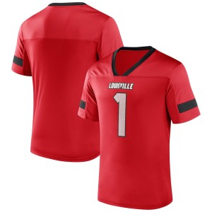 #1 Louisville Cardinals Fanatics Branded Kickoff Winner Replica Jersey - Red