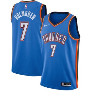 Men's Oklahoma City Thunder Chet Holmgren Icon Edition Jersey - Blue