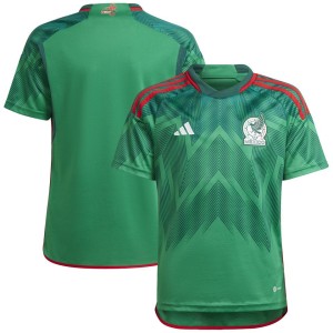Mexico National Team adidas Youth 2022/23 Home Blank Replica Jersey - Green