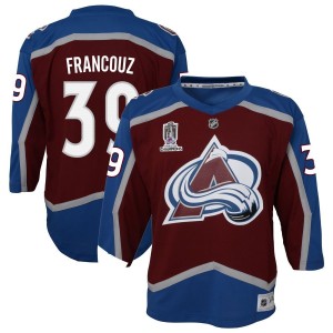 Pavel Francouz Colorado Avalanche Youth Home 2022 Stanley Cup Champions Premier Jersey - Burgundy