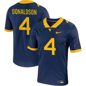 CJ Donaldson West Virginia Mountaineers Nike NIL Replica Football Jersey - Navy