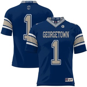 #1 Georgetown Hoyas ProSphere Youth Football Jersey - Navy