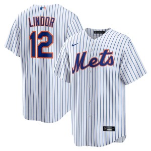 Men's Nike Francisco Lindor White New York Mets Home Replica Player Jersey