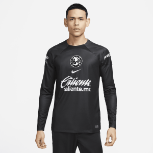 Club América 2023/24 Stadium Goalkeeper Men's Nike Dri-FIT Long-Sleeve Soccer Jersey - Black/Anthracite/White
